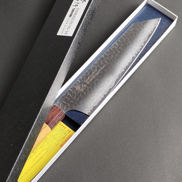 Sakai Takayuki 33-Layer VG10 Damascus Hammered Japanese Chef's Knife SET in  Gift Box (Kengata-Gyuto 190mm - Slicer 240mm - Petty 150mm - Attache Case)