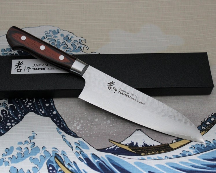 SAKAI TAKAYUKI DAMASCUS CHEF'S KNIFE VG-10 EUROPAN CHEF KNIFE STYLE