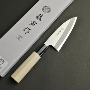 TOJIRO FUJITORA MV Stainless Deba Knife Wood Handle 105mm-Japan Knife Shop