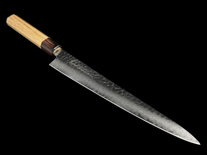 Sakai Takayuki 33-Layer Damascus Hammered VG10 Wa Sujihiki Knife 240mm