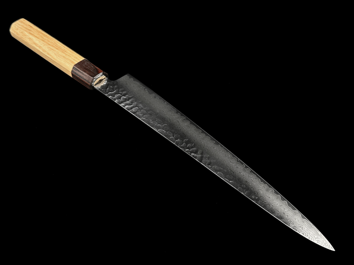 Sakai Takayuki 33-Layer Damascus Hammered VG10 Wa Sujihiki Knife 240mm