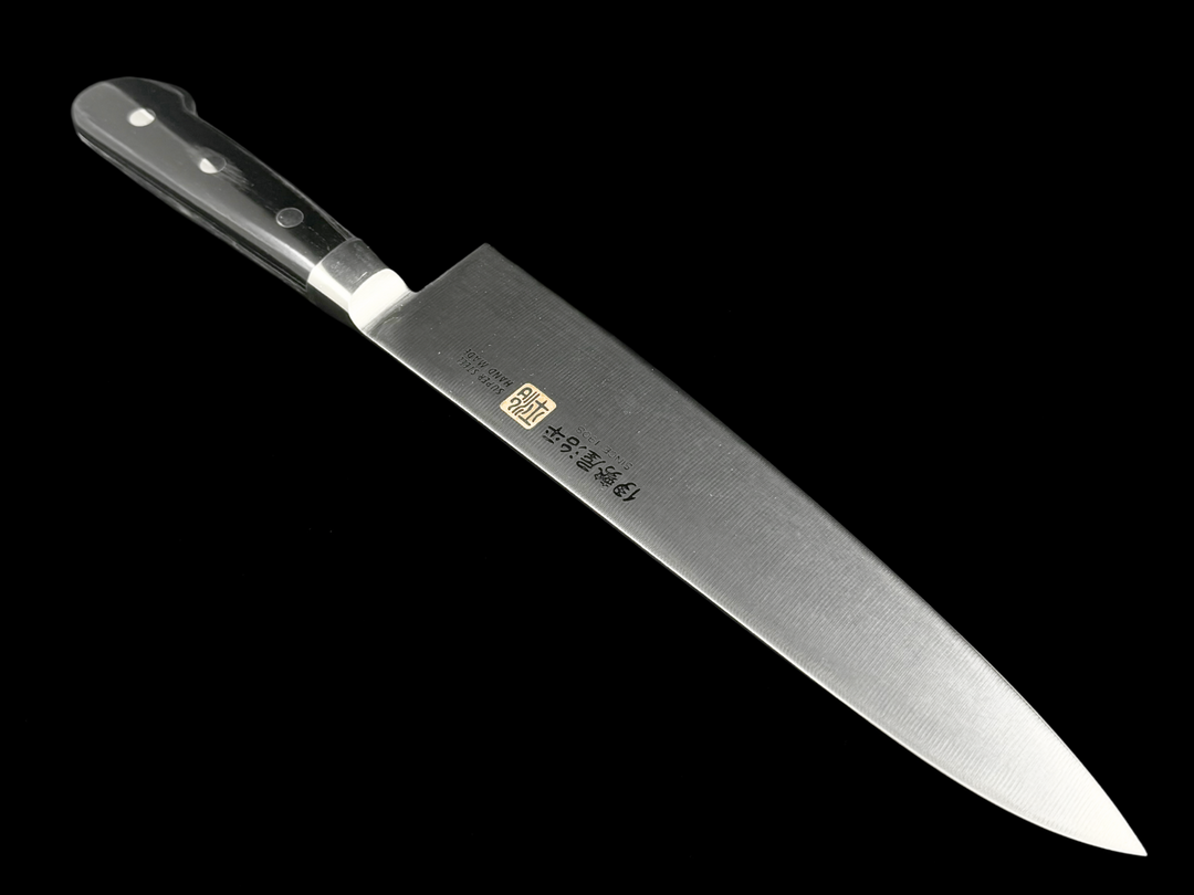 Iseya Molybdenum Gyuto Knife 180mm Black Pakka Wood Handle