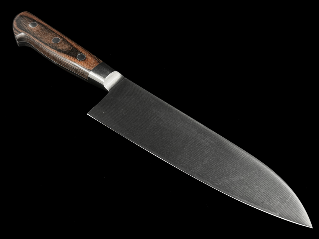 Iseya Molybdenum Santoku Knife 180mm Mahogany Handle