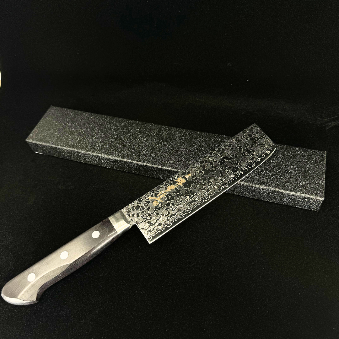 Sakai Takayuki 45-Layer Damascus Mirrored Nakiri Vegetable Knife 160mm (6.3"")