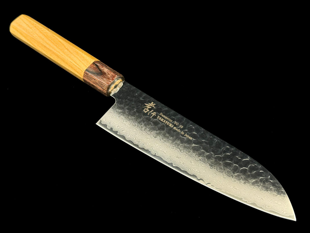 Sakai Takayuki 33 Layer Damascus Japanese Style Santoku 170mm (6.7 Sakai Takayuki 33 Layer Damascus Japanese Style Santoku 170mm (6.7