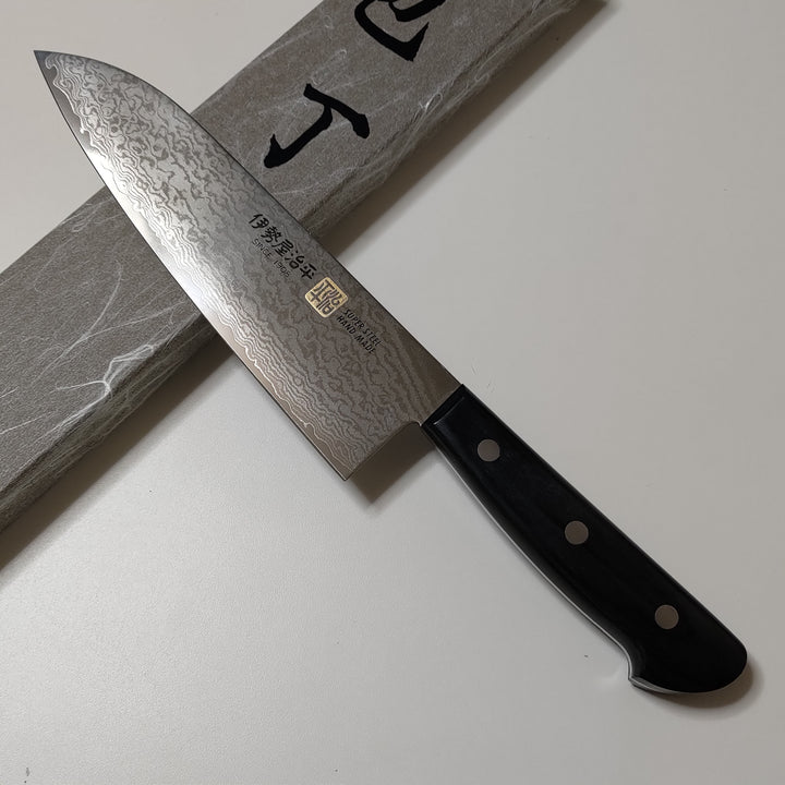 Iseya VG10 Damascus Santoku Knife 180mm