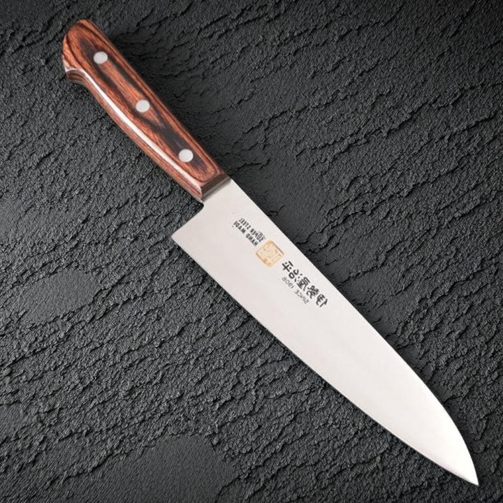 Iseya Molybdenum Gyuto Knife 180mm Mahogany Handle