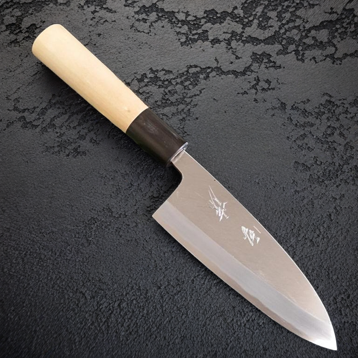 Yukifuji Deba Knife 135mm Chu-kasumi White Steel