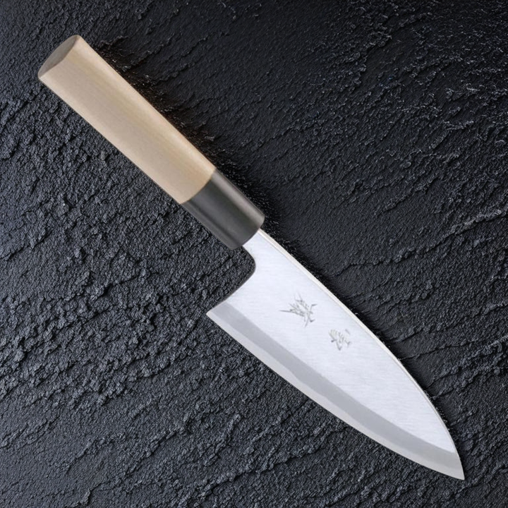 Yukifuji Deba Knife 150mm Chu-kasumi White Steel