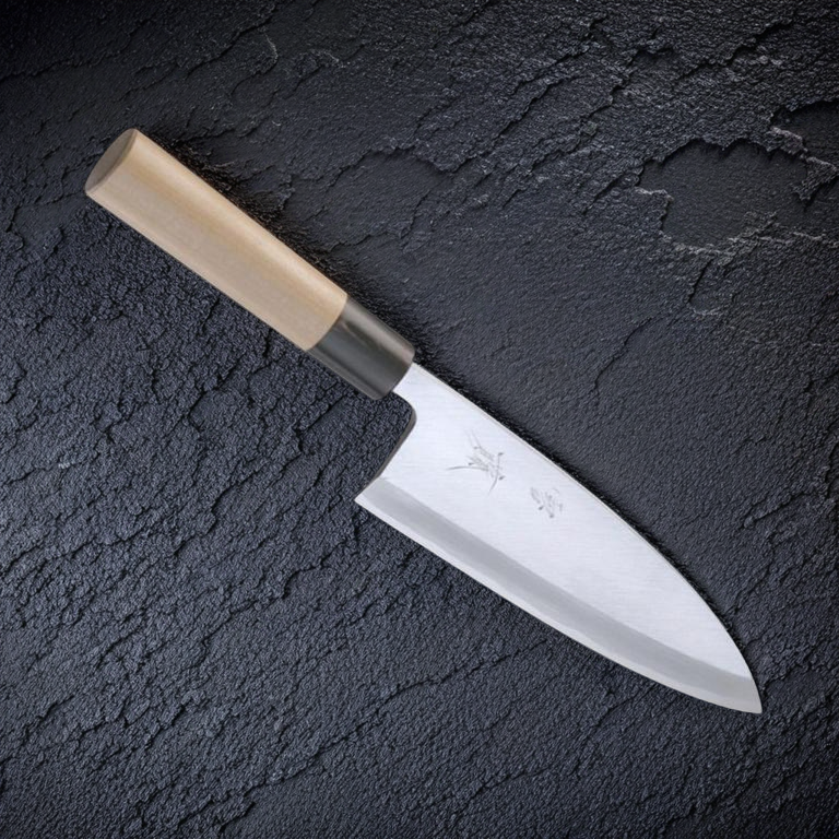 Yukifuji Deba Knife 180mm Chu-kasumi White Steel