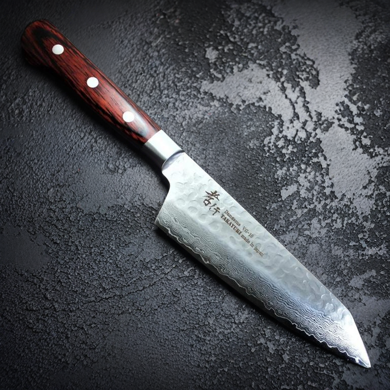 Sakai Takayuki 33-Layer VG10 Damascus Kengata Santoku 160mm (6.3")