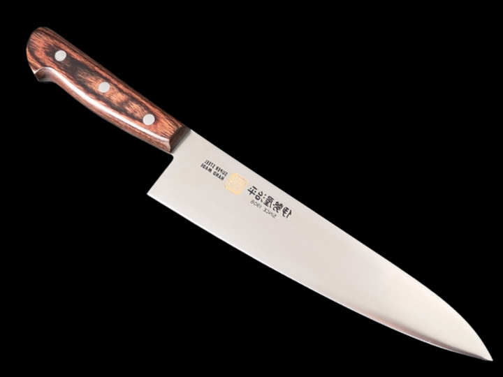 Iseya Molybdenum Gyuto Knife 210mm Mahogany Handle