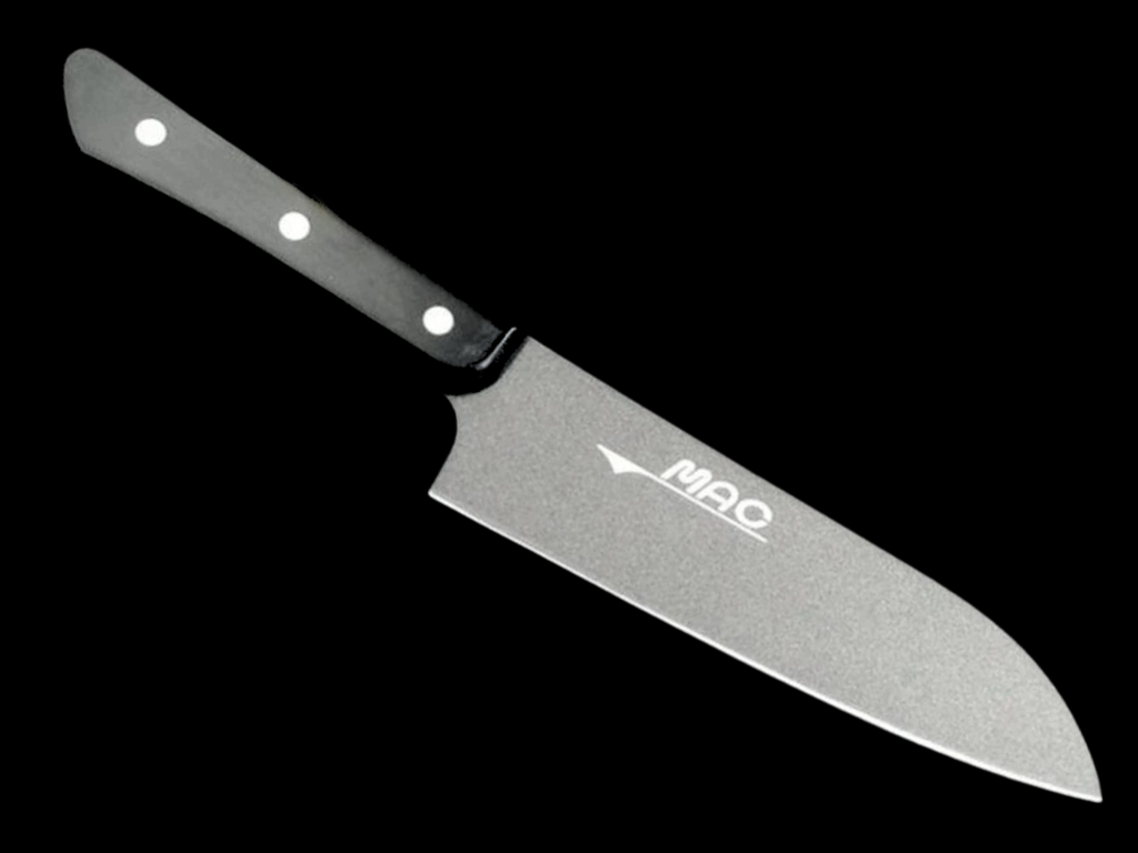 MAC Black Fluorine Coated Series Santoku 170mm (6.7