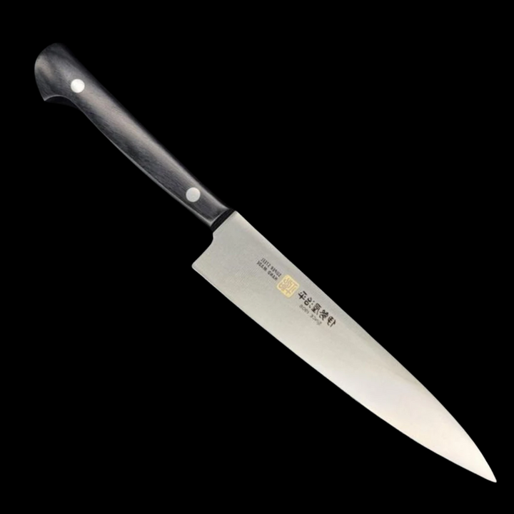 Iseya Molybdenum Petty-Utility Knife 150mm Black Pakka Wood Handle