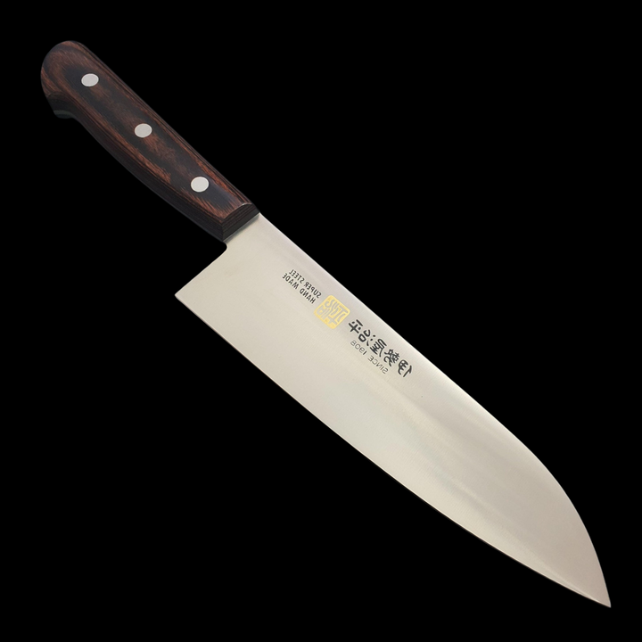 Iseya Molybdenum Santoku Knife 180mm Mahogany Handle