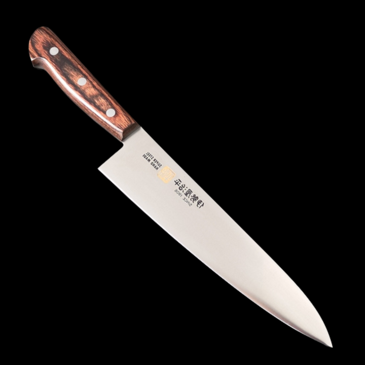 Iseya Molybdenum Gyuto Knife 210mm Mahogany Handle