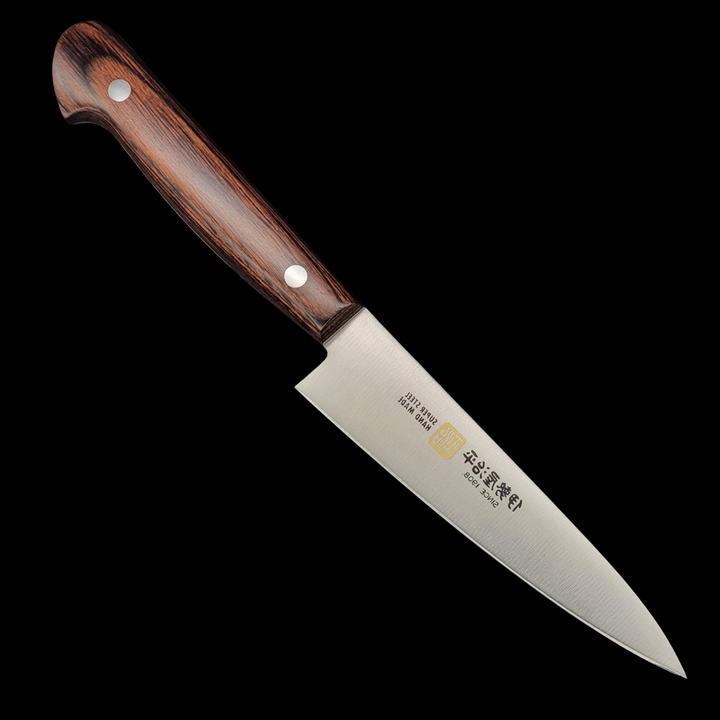 Iseya Molybdenum Petty Utility Knife 120mm Mahogany Handle