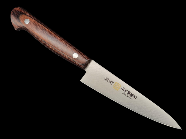 Iseya Molybdenum Petty Utility Knife 120mm Mahogany Handle