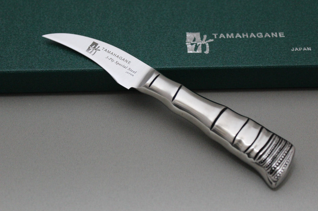 Tamahagane Bamboo 3-Layered Stainless Peeling Knife 70mm