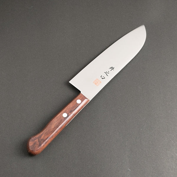 Inoguchi Santoku Kitchen Knife 165mm 6 1/2 inch Natural Wood