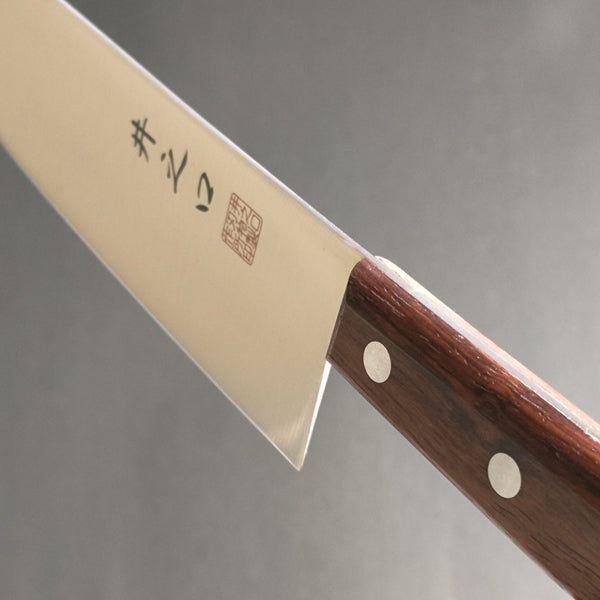 Inoguchi Santoku Kitchen Knife 165mm 6 1/2 inch Natural Wood