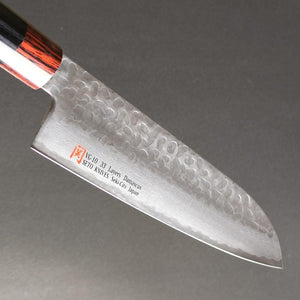 Iseya 33-Layer VG10 Damascus Santoku Japanese Knife 180mm