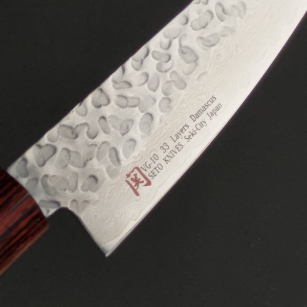 Iseya 33-Layer VG10 Damascus Small Santoku Japanese Knife 135mm