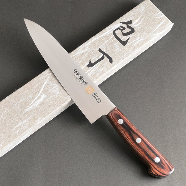 Iseya Molybdenum Gyuto Knife 180mm Mahogany Handle