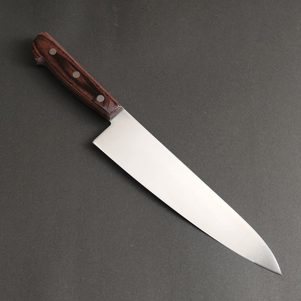 Iseya Molybdenum Gyuto Knife 210mm Mahogany Handle