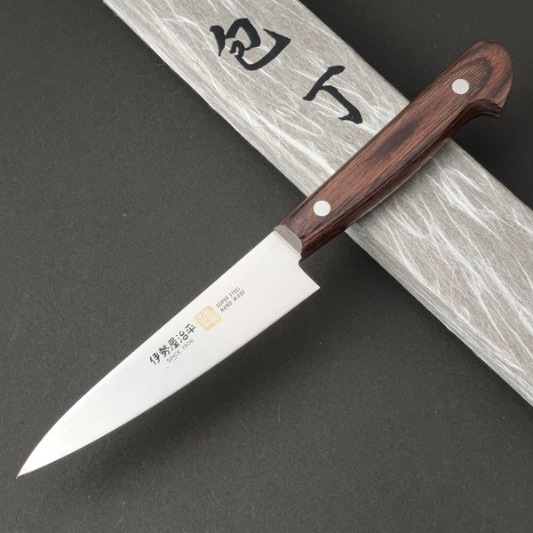 Iseya Molybdenum Petty Utility Knife 120mm Mahogany Handle