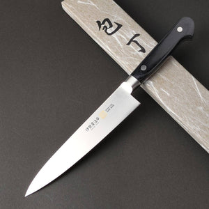 Iseya Molybdenum Petty-Utility Knife 150mm Black Pakka Wood Handle