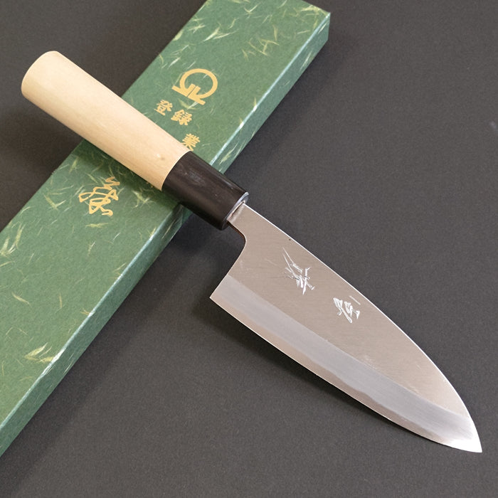 Yukifuji Deba Knife 150mm Chu-kasumi White Steel