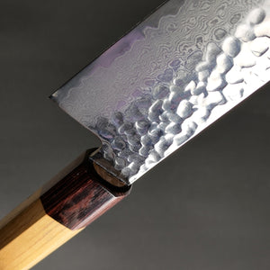 Sakai Takayuki 33-Layer Damascus Hammered VG10 Wa Gyuto Knife 210mm