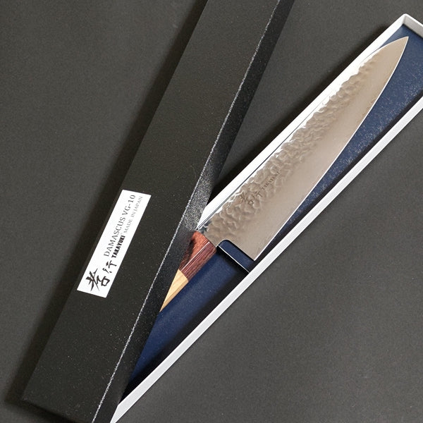 Sakai Takayuki 33-Layer Damascus Hammered VG10 Wa Gyuto Knife 210mm