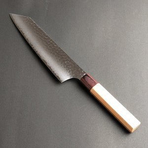 Sakai Takayuki 33-Layer Damascus Hammered VG10 Wa Kengata Santoku Knife 160mm