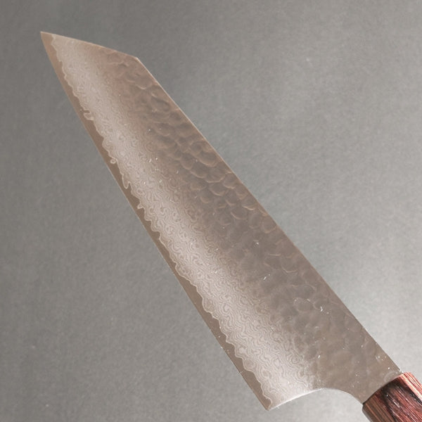 Sakai Takayuki 33-Layer Damascus Hammered VG10 Wa Kengata Santoku Knife 160mm