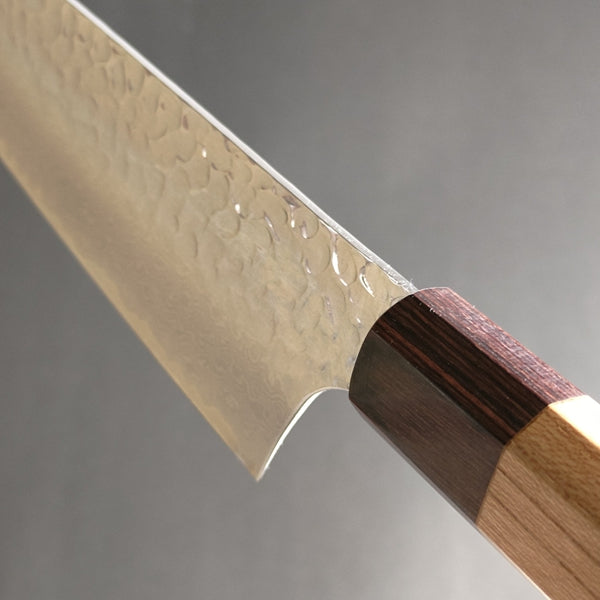 Sakai Takayuki 33-Layer Damascus Hammered VG10 Wa Kengata Santoku Knife 160mm