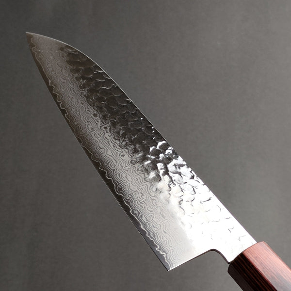 Sakai Takayuki 33-Layer Damascus Hammered VG10 Wa Santoku Knife 170mm