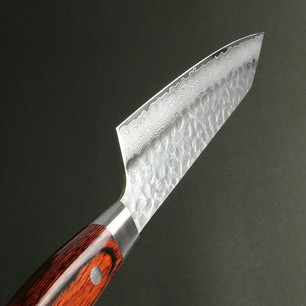 Sakai Takayuki 33 Layer Hammered Damascus Kengata Santoku 160mm