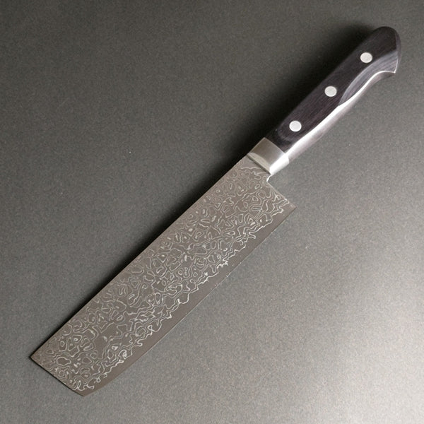 Sakai Takayuki 45-Layer Damascus Mirrored Nakiri Vegetable Knife 160mm (6.3"")