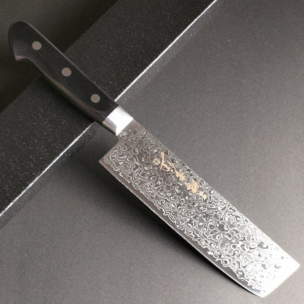 Sakai Takayuki 45-Layer Damascus Mirrored Nakiri Vegetable Knife 160mm (6.3"")