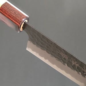 Sakai Takayuki Aogami Super Wa Gyuto Knife Kurouchi Hammered 210mm