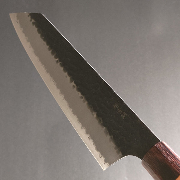 Sakai Takayuki Aogami Super Wa Kengata Gyuto Knife Kurouchi Hammered 190mm (7.5"")