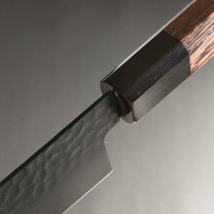Sakai Takayuki KUROKAGE Teflon Coating VG10 Hammered Gyuto Japanese Knife 210mm Wenge Handle