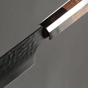 Sakai Takayuki KUROKAGE Teflon Coating VG10 Hammered Kengata Gyuto Japanese Knife 190mm Wenge Handle