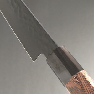 Sakai Takayuki KUROKAGE Teflon Coating VG10 Hammered Petty Japanese Knife 150mm Wenge Handle