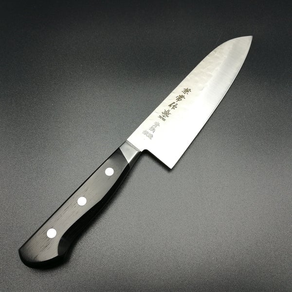 Kanetsune Seki Santoku Knife Carbon Blue Steel AOGAMI KC-921 180mm