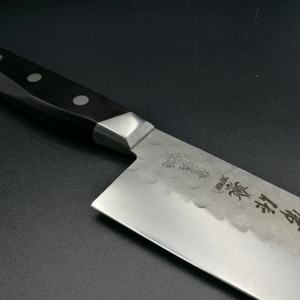 Kanetsune Seki Santoku Knife Carbon Blue Steel AOGAMI KC-921 180mm