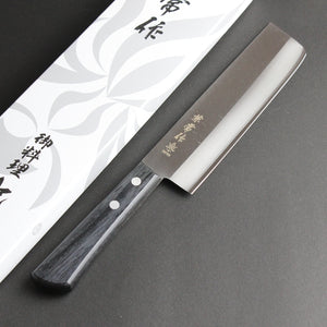 Kanetsune Seki Takefu Shiro2 Stainless Nakiri knife 165mm KC-324-Japan Knife Shop