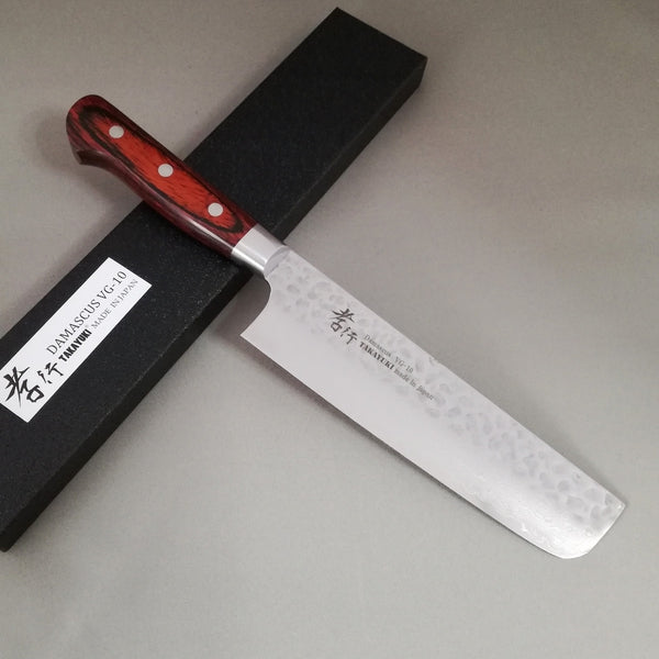 Sakai Takayuki 33-Layer VG10 Damascus Nakiri 160mm(6.3")-Japan Knife Shop